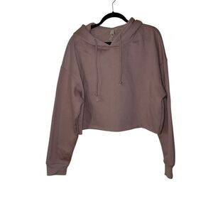 AMAZHIYU Mauve Cropped Hoodie for Women SIZE XXL